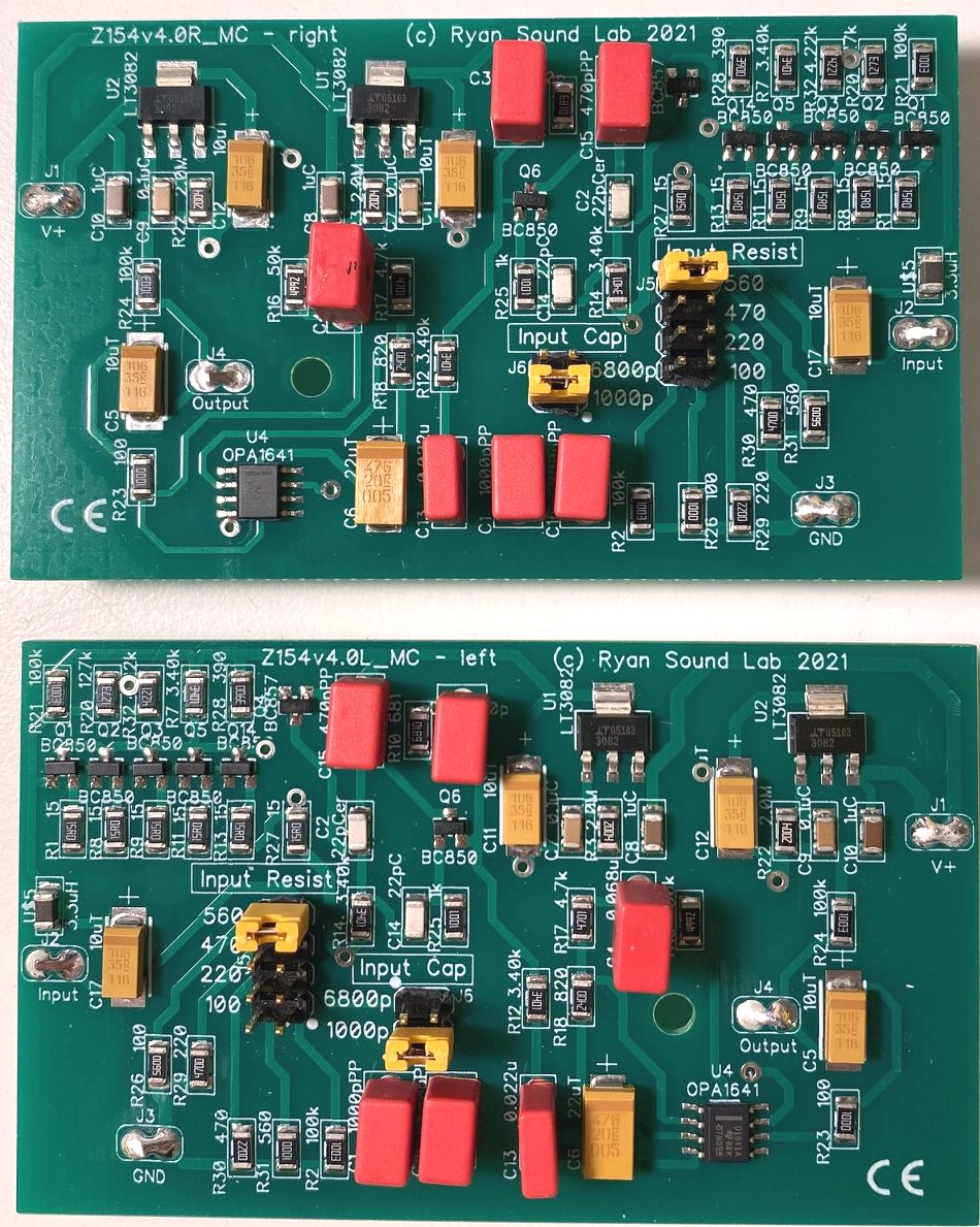 Z154 MC Moving Coil Plug-in Phono Boards - Click Image to Close