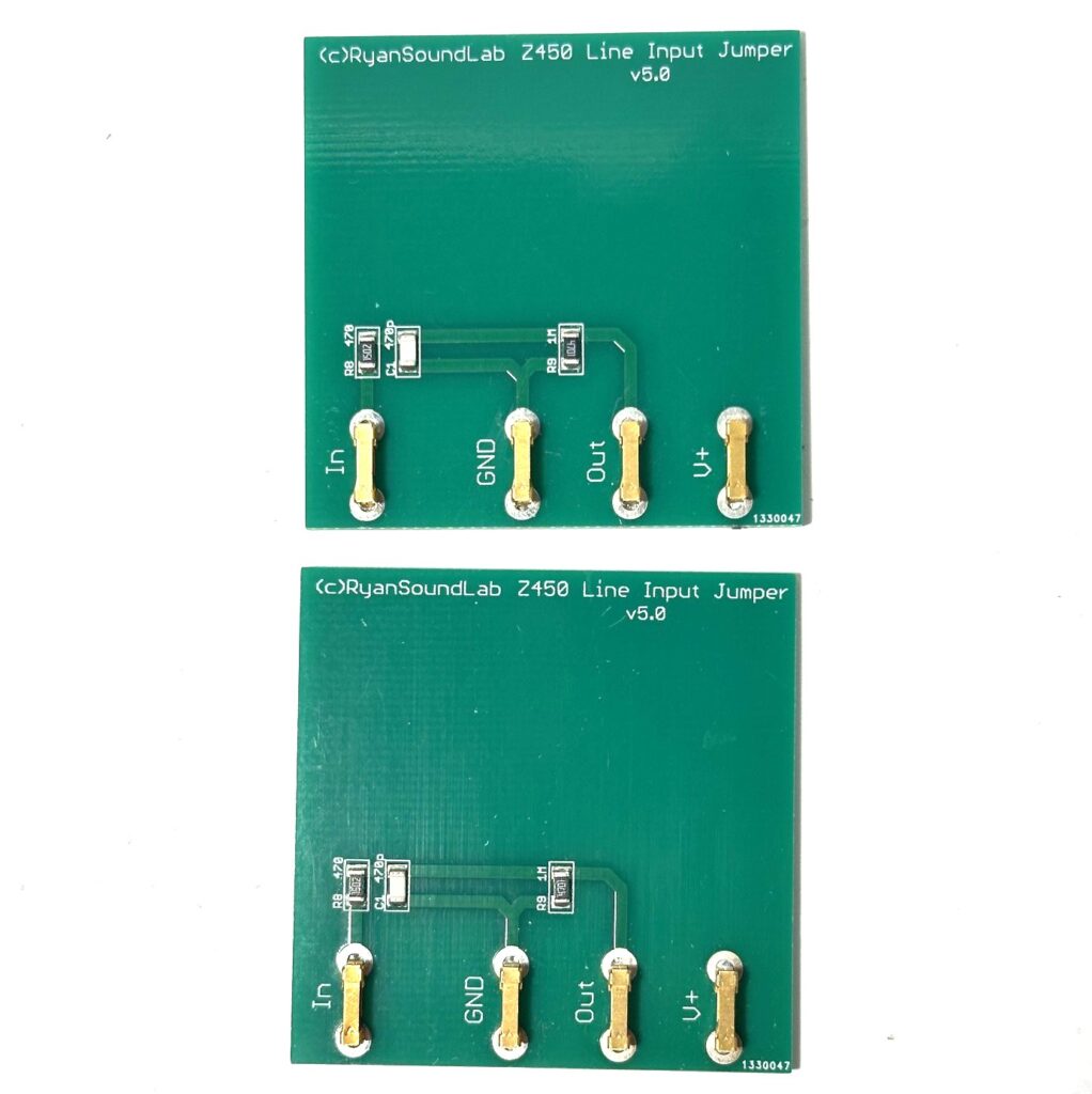 Z450 Input Jumpers