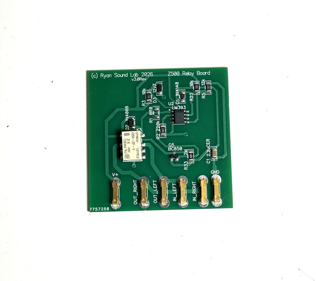 Z500 Relay Upgrade
